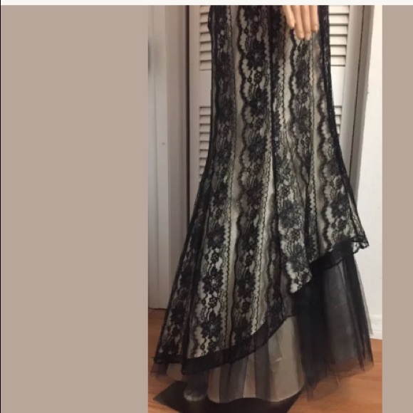 Stunning black and tie dress size 8 - Picture 5 of 9